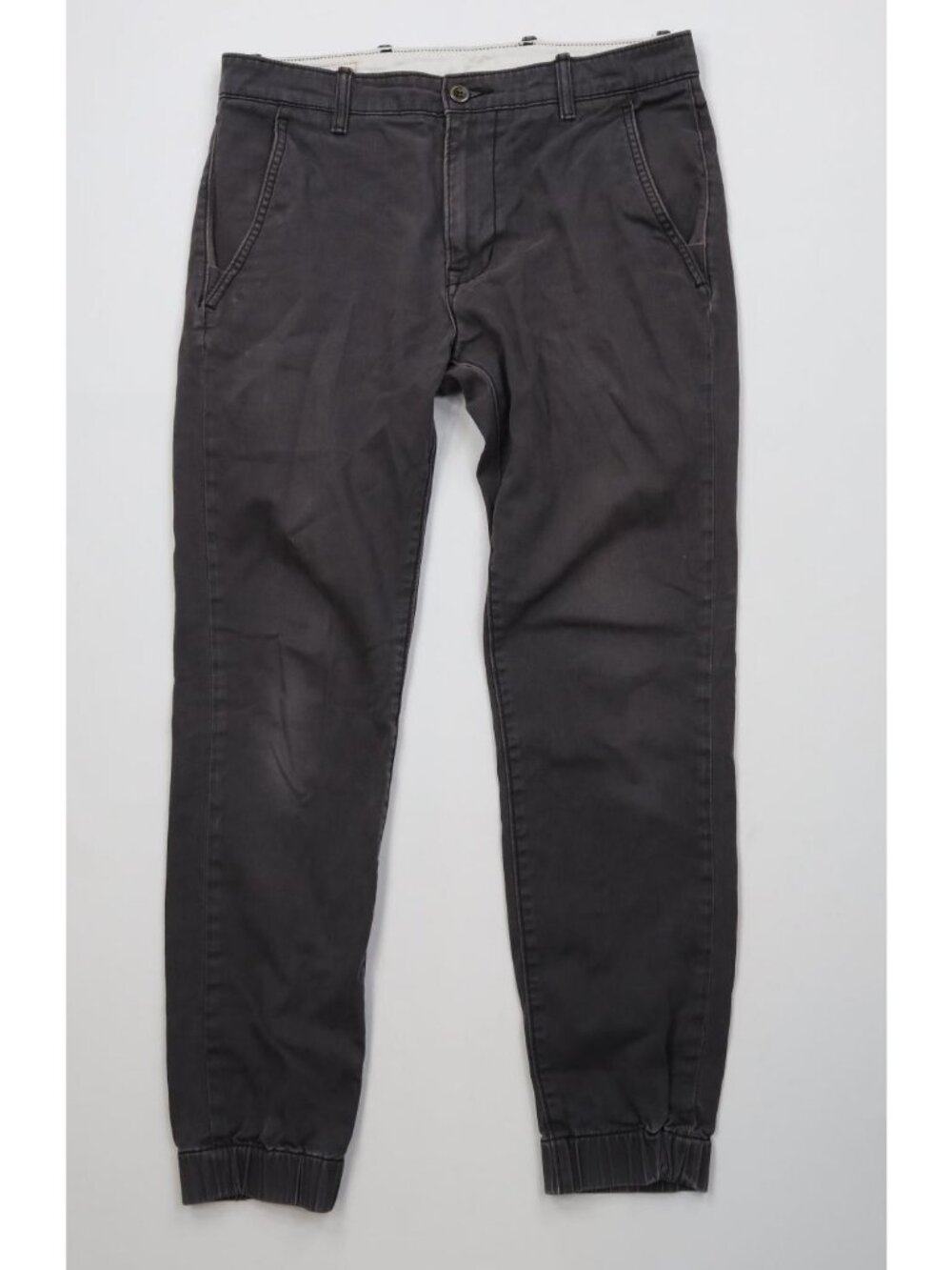 Vintage Levis Mens 30x32 Distressed Cuffed Chino Joggers Jogger Pants Gray